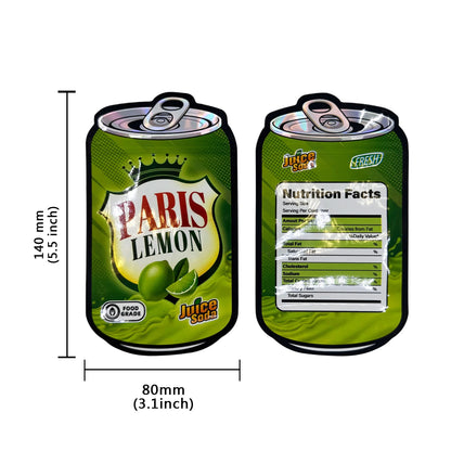 50pcs Holographic Juice Can Stand-Up Mylar Bags – Resealable Zip Pouches