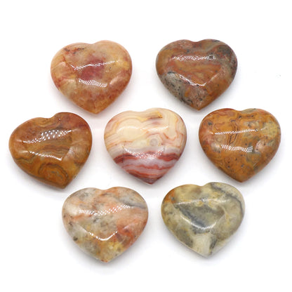 Natural Stone Heart Crystals – Rose Quartz, Amethyst & Gemstone Ornaments