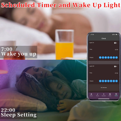 RGB LED Strip Lights – Music Sync Rope Lights with Remote & App Control (16ft–196ft)