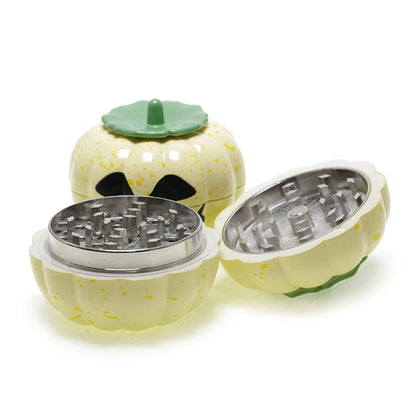 Pumpkin Spice Grinder – 3-Layer Metal Herb Grinder for Kitchen & Holiday Use