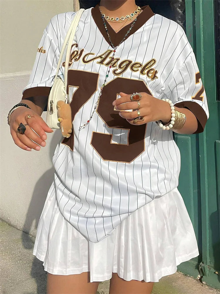 Los Angeles No.79 Oversized Football Jersey Tee