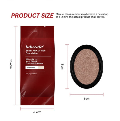 Cushion Refill Foundation – Waterproof, Semi-Matte & Long-Lasting (72H Wear)
