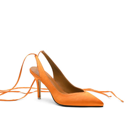 Pointed Toe Ankle Strap Party Heels