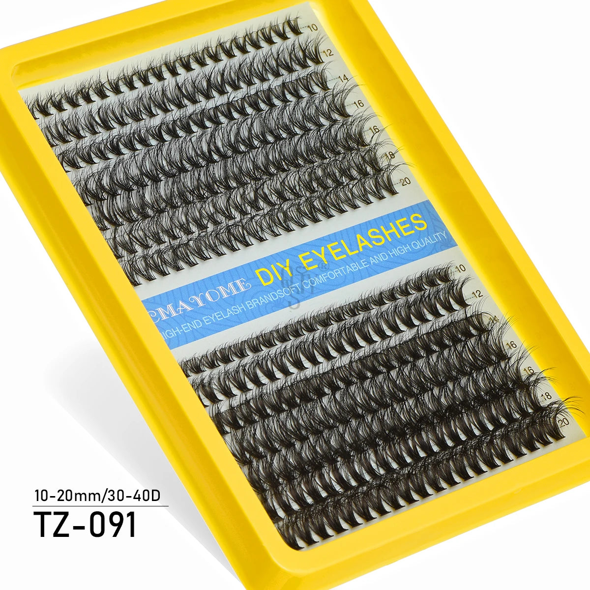 Individual 20–100D Cluster Lashes – 280pcs Mixed Tray Volume Extensions