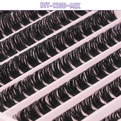 DIY Lash Cluster Extension Kit – Bond, Seal & Applicator Set (5–16mm)