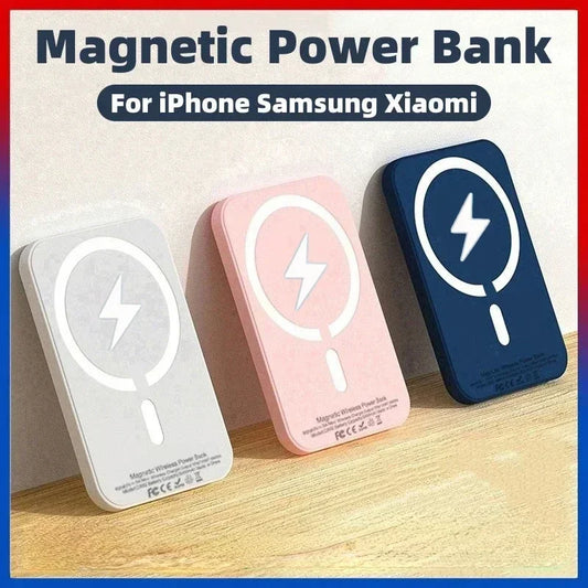 50000mAh Magnetic Wireless Power Bank – Fast Charging Portable Battery Pack
