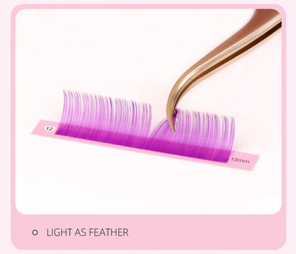 Colored Classic Eyelash Extensions – Soft, Natural & High-Quality Lashes