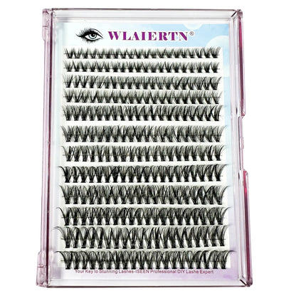 DIY 3D Fluffy Lash Clusters – 160D/90D Volume Extensions (12 Rows)