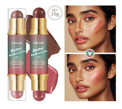Butter Glow & Go Multiuse Stick – Dual-Ended Bronzer & Blush for Face, Eyes & Lips