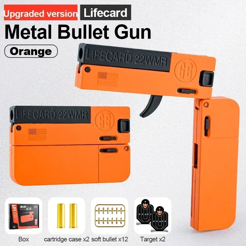 Folding Card Soft Bullet Toy Gun