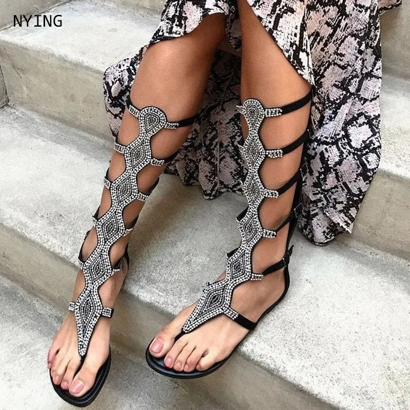 Cute mid calf Sandals