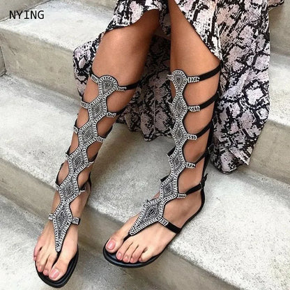 Cute mid calf Sandals