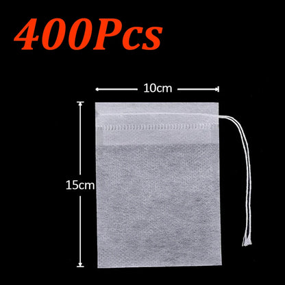 Disposable Tea Filter Bags – Empty Drawstring Paper Pouches for Loose Tea, Herbs & Coffee (100–1000PCS)