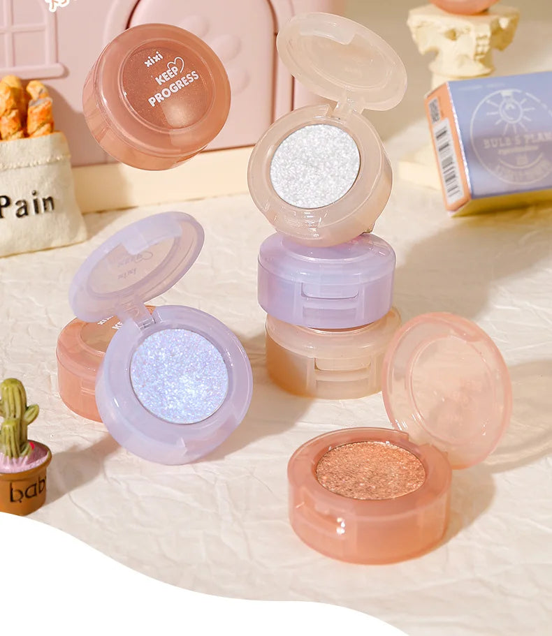 Diamond Glitter Monochrome Eyeshadow – Waterproof Long-Lasting Sparkle