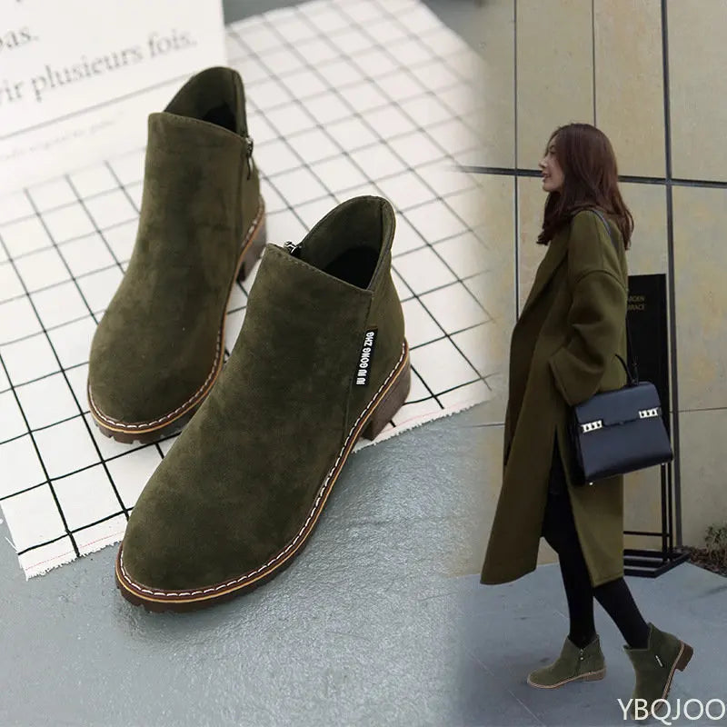 Women’s Platform Ankle Snow Boots – Thick Sole Winter Fashion Boots
