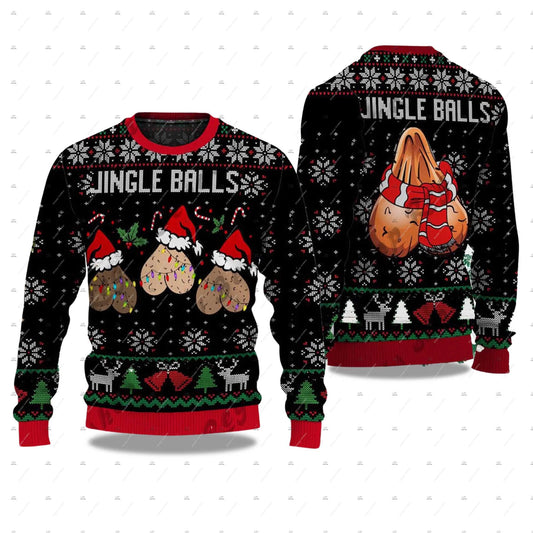 3D Print Ugly Christmas Sweater – Santa Claus, Cartoon, and Skull Design Harajuku Pullover