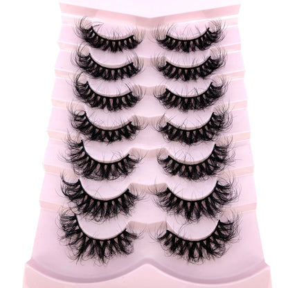3D Mink-Effect False Eyelash Set – Soft, Fluffy &amp; Full of Volume