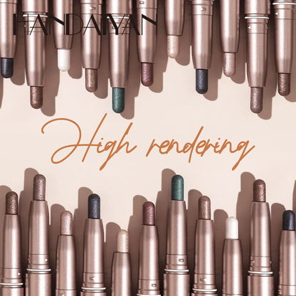 Double-Head Eyeshadow Stick – Shimmer & Matte Cream Pencil (Waterproof, Long-Lasting)
