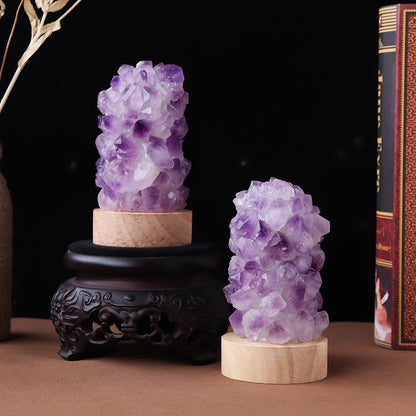 Crystal Wishing Lamp – Natural Amethyst Glow for Calm &amp; Intention