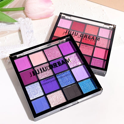 16-Color Eyeshadow Palette – Koi, Mermaid & Enchanted Forest Collection