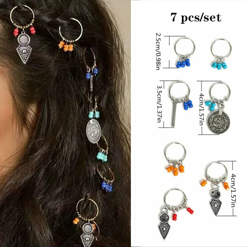 5pcs Butterfly Hair Beads