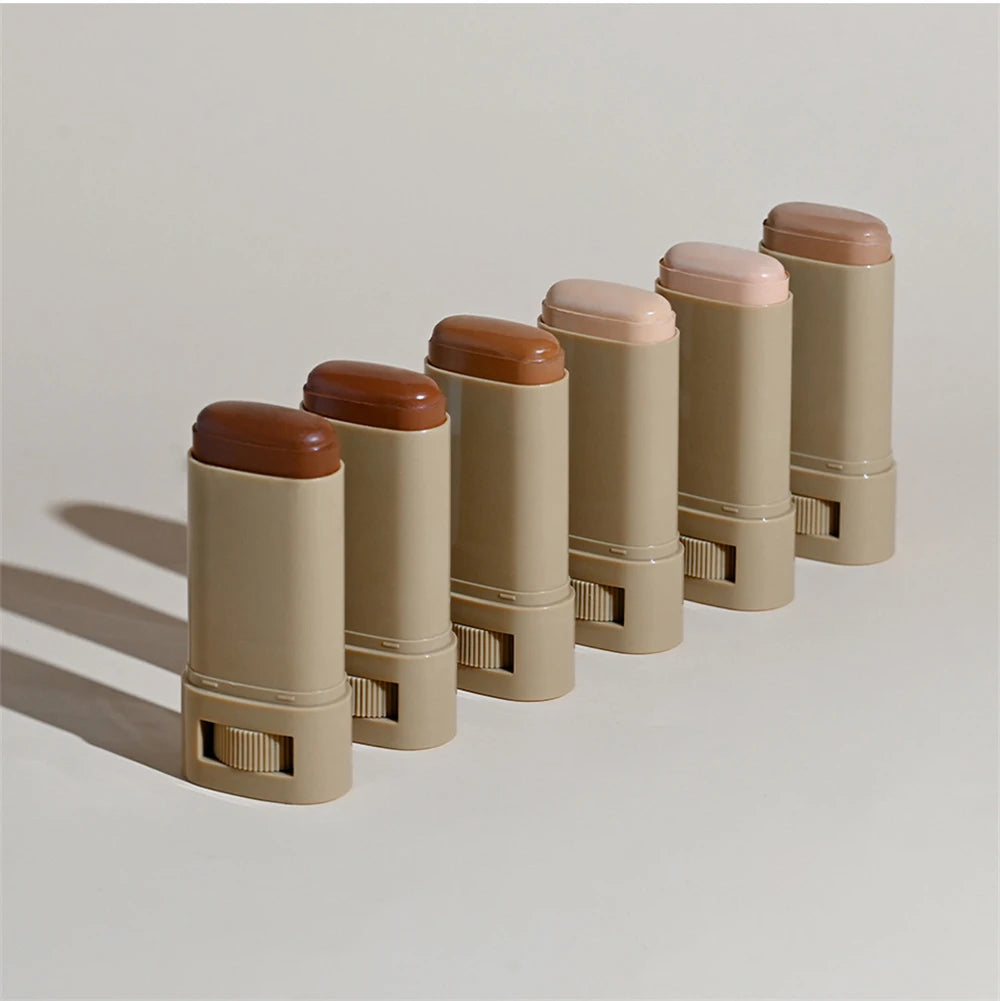 Matte Contour & Highlighter Stick – 6 Shades Waterproof Face Sculpting Makeup