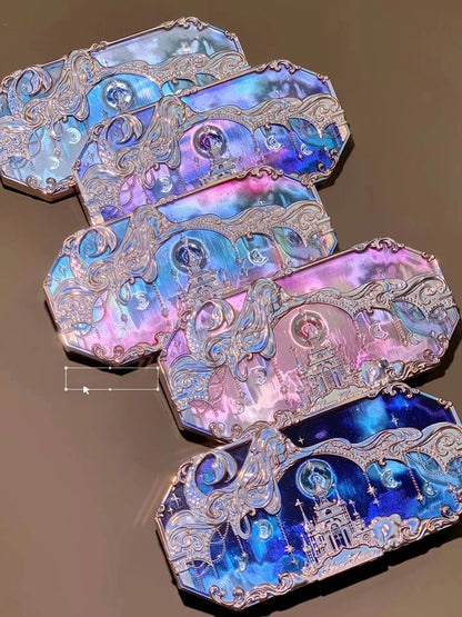 Moonlight Mermaid Eyeshadow Palette – 5-Color Matte & Shimmer Chameleon Finish