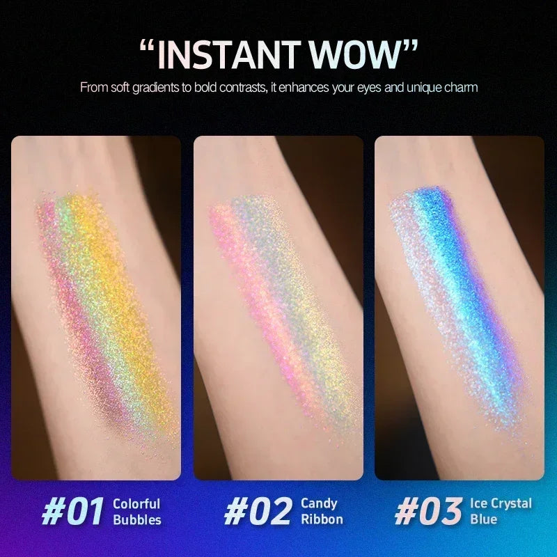 Rainbow Duochrome Multichrome Eyeshadow Set (5 Colors)