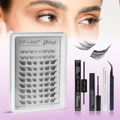 Individual Cluster Eyelashes – C Curl, 3D Mink Style, Wispy &amp; Fluffy