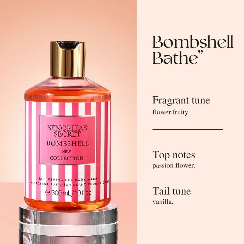 Sweet Fragrance Body Wash – 300ml Moisturizing & Oil-Control Shower Gel for Deep Cleansing and Lasting Scent