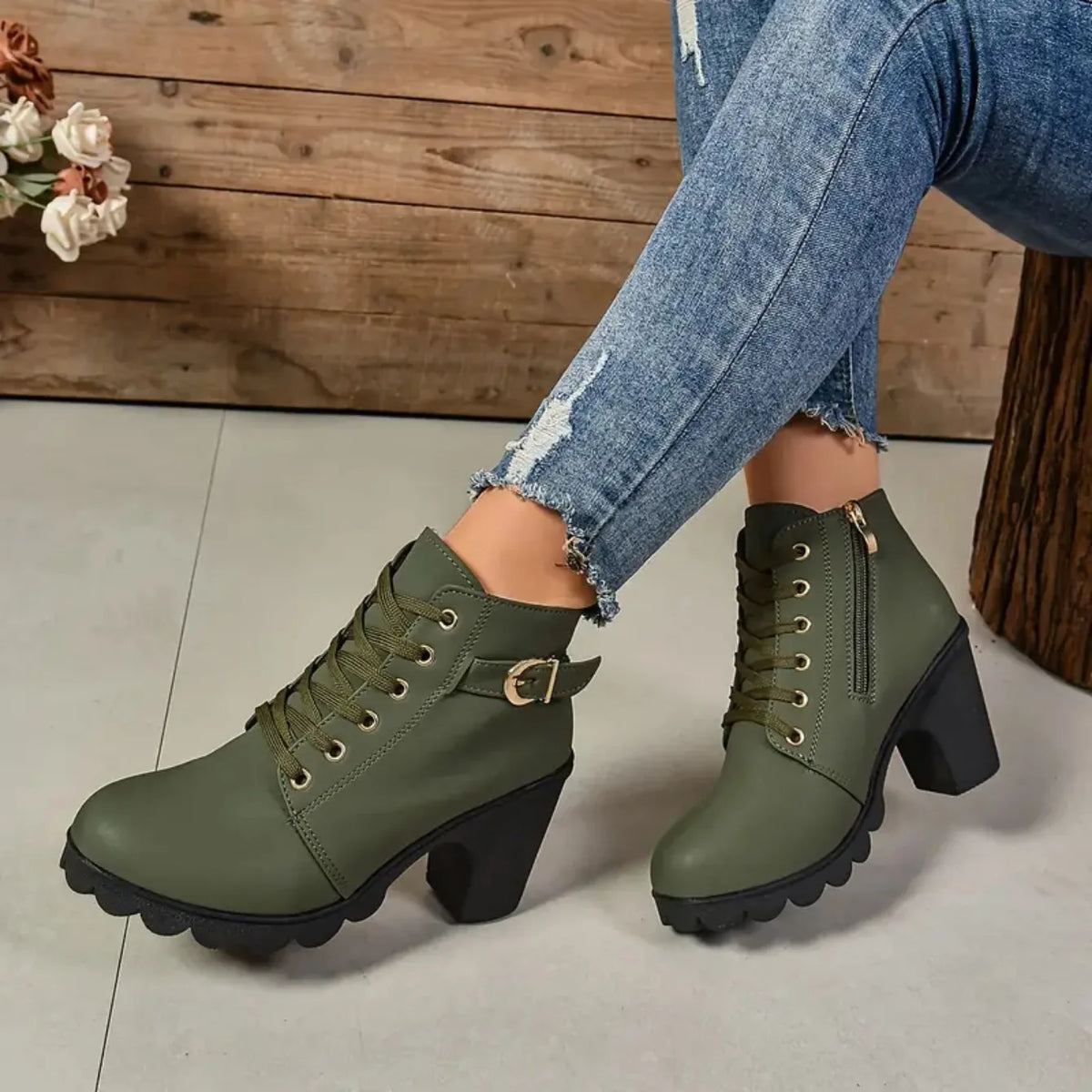 Women’s Lace-Up Ankle Boots