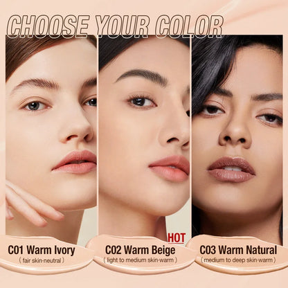 O.TWO.O Liquid Foundation Cream – High Coverage, SPF30 & Waterproof Base (30ml)