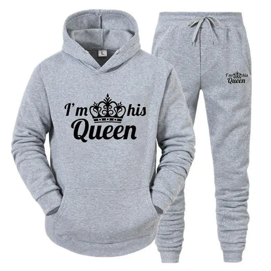Women’s Queen Tracksuit – 2-Piece Hoodie & Sweatpants Set