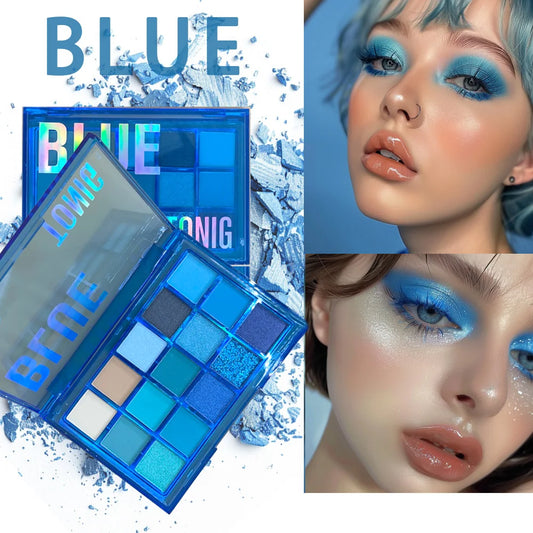 15-Shade Eyeshadow Palette – Matte, Shimmer & Metallic High-Pigment Finishes