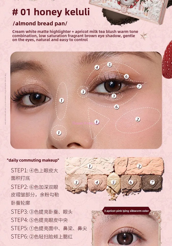 Strawberry Cupid Complexion Palette – Blush, Eyeshadow, Highlighter & Bronzer