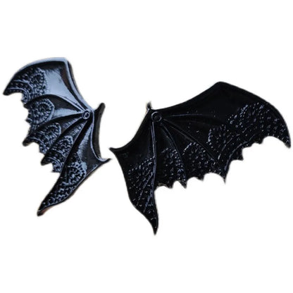 Gothic Bat Wing Hair Clip – Witchy Lace Halloween Hair Accessory