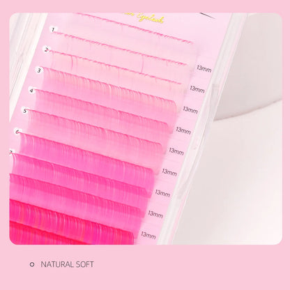 Colored Classic Eyelash Extensions – Soft, Natural & High-Quality Lashes