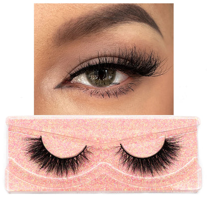 3D Mink Lashes – Fluffy Crisscross Wispy Strip Lashes 10 Soft Box