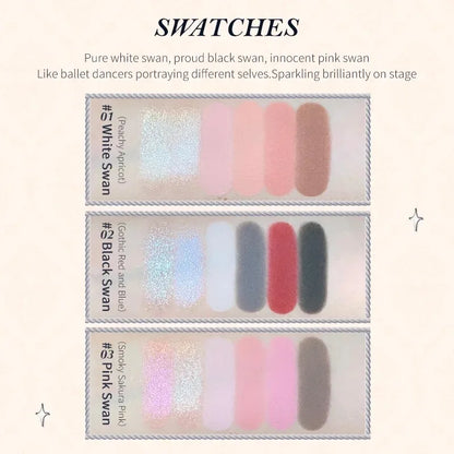 Moonlight Mermaid Eyeshadow Palette – 5-Color Matte & Shimmer Chameleon Finish