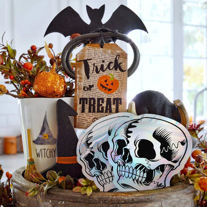 Halloween Skull Candy Bags – Self-Sealing Party Favor Pouches (10–100pcs)