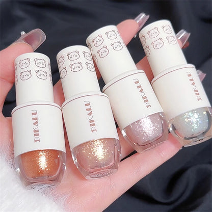 Bear Bowling Ball Liquid Eyeshadow – Super Sparkle Pearl Glitter Eye Makeup
