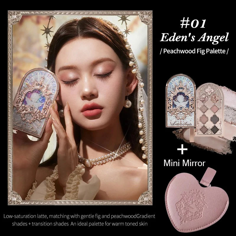 Little Angel 9-Color Eyeshadow Palette – Shimmer & Glitter Finishes