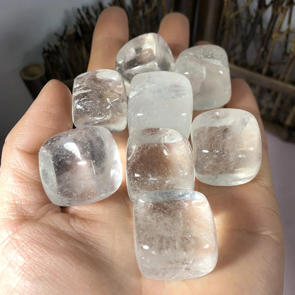 Natural Dream Amethyst & Citrine Crystal Tumble Stones – Reiki Healing Gemstones for Energy & Décor