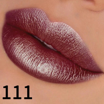 19-Color Glitter Lipstick Collection – Hydrating, Sparkling Metallic Lip Tints