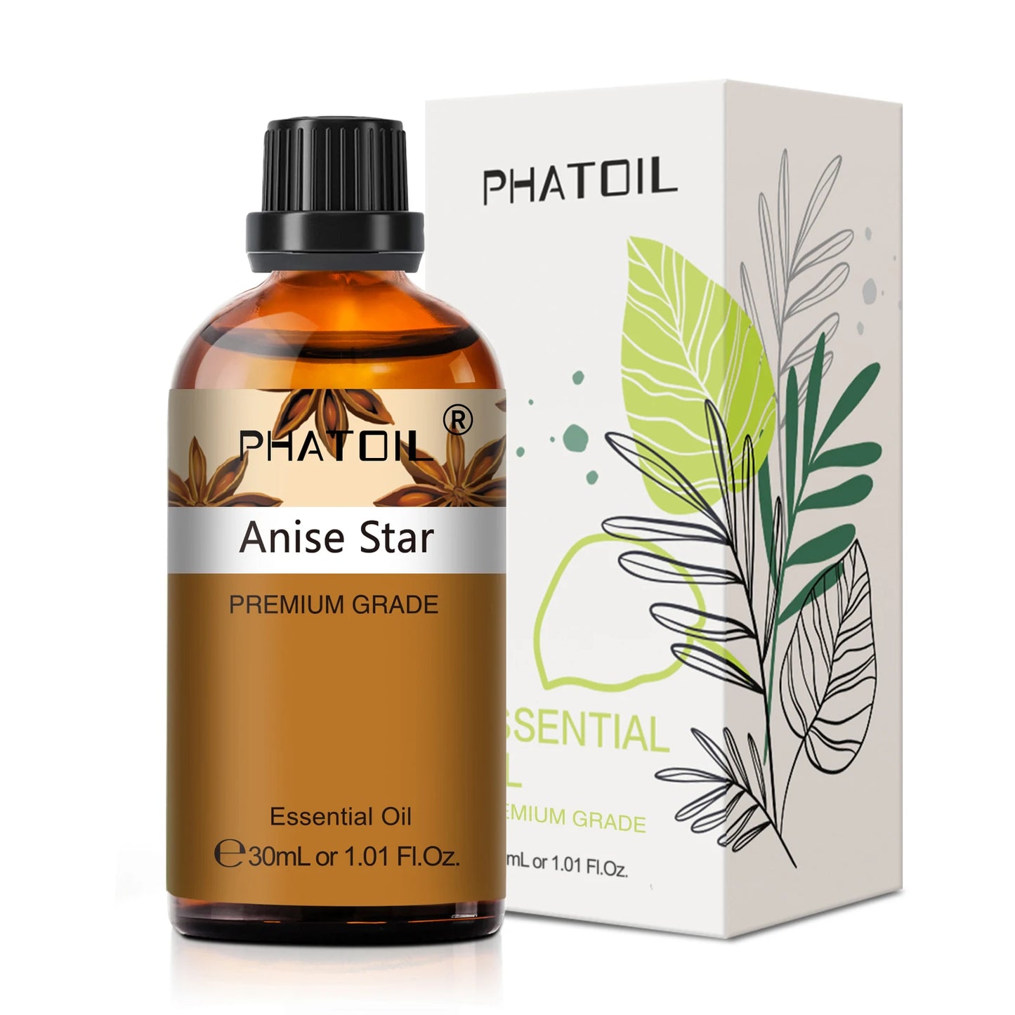 PHATOIL Aromatherapy Essential Oil – 30ml Single Scents