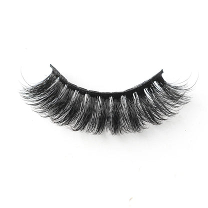 False Eyelash Kit – 3/5 Pairs Fluffy Mink Lashes with Tweezer & Brush