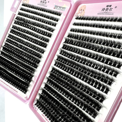 640PCS 5D Fluffy Lash Clusters – 30D-100D Mixed Volume DIY Individual Eyelash Extensions