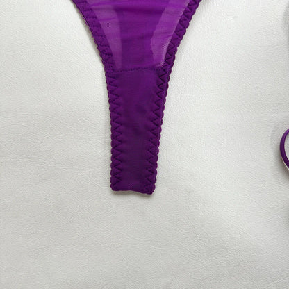 5-Piece Hollow Lingerie Set – Sensual Open Bra & Brief Outfit