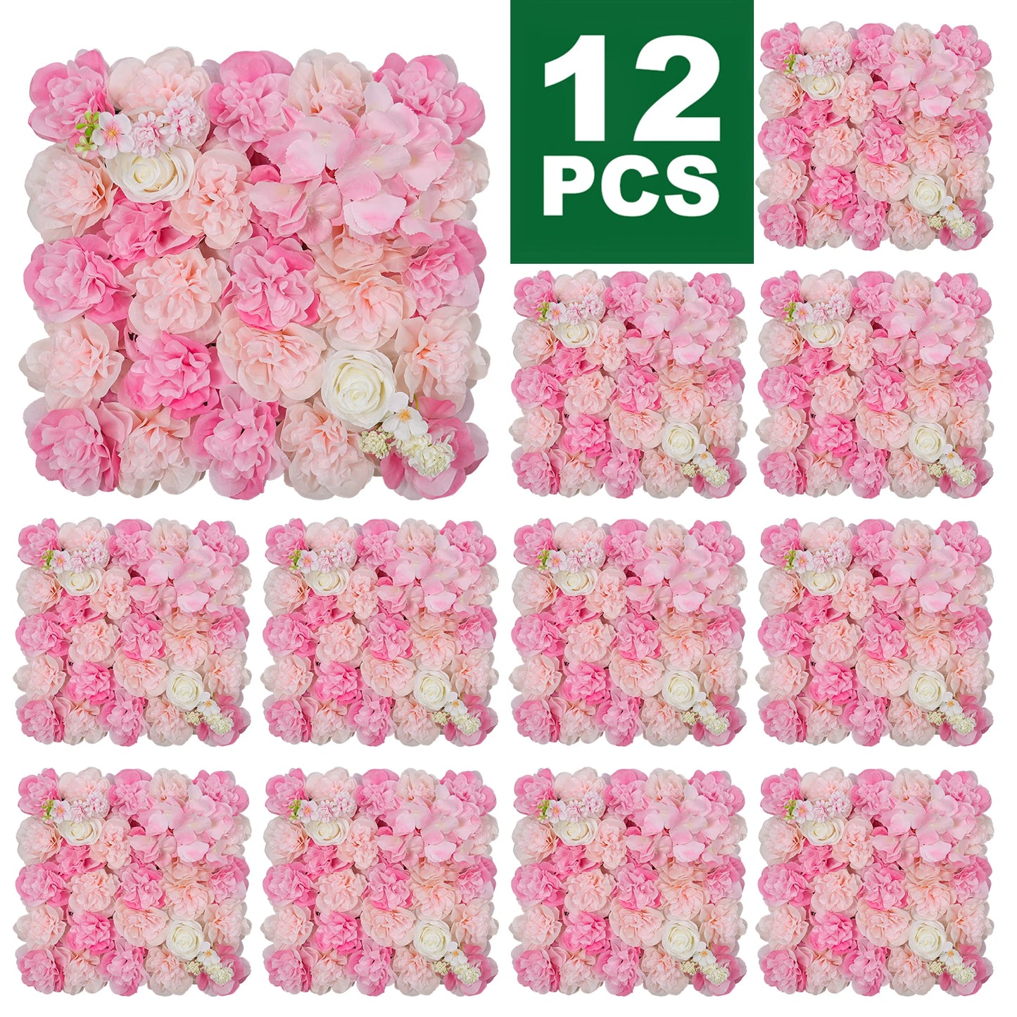 3D Rose Wall Panels Set