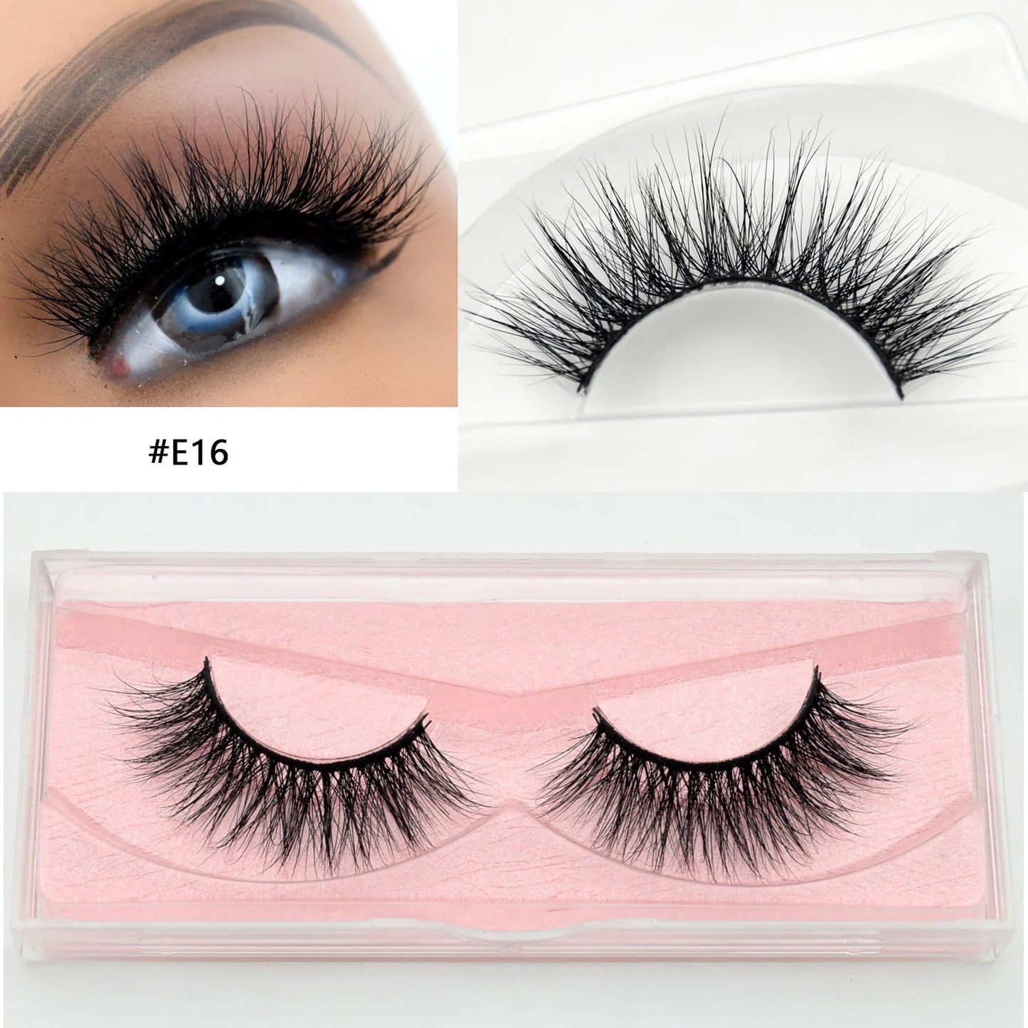 Natural Half Eye False Eyelashes – Soft Mink Look with Lightweight Cotton Band